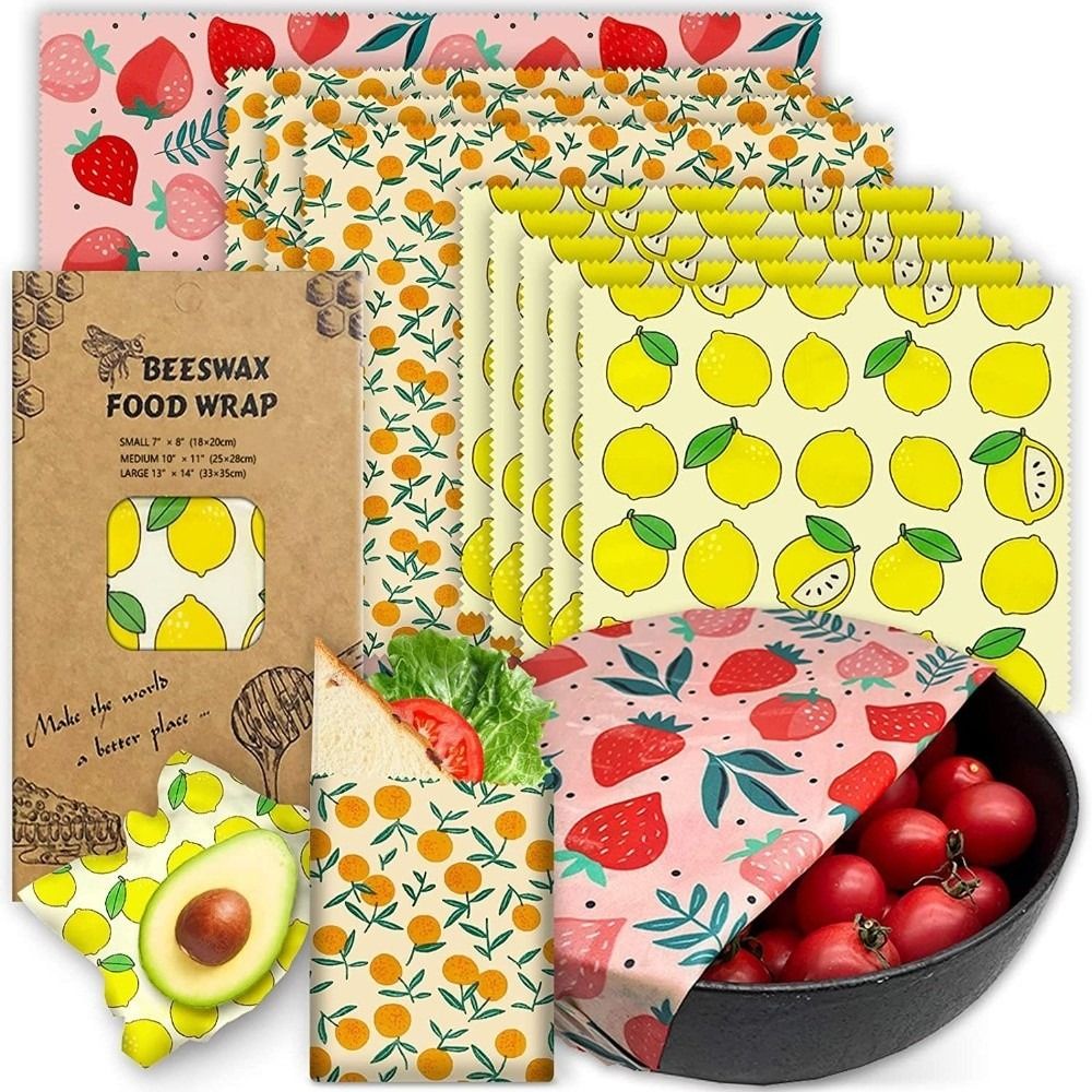 Beeswax Food Cover - 9 peças de embalagem de cera