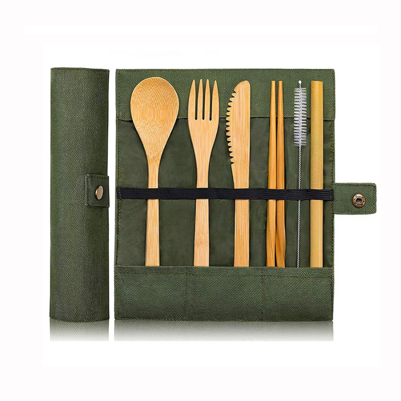 Bamboo Cutlery Travel - Utensílios de mesa de viagem de