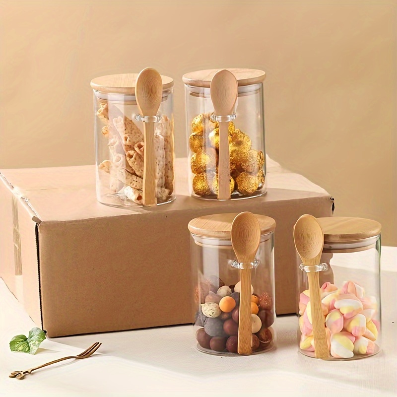 Bamboo Cutlery Travel - Frasco de doces de 280ml, frasco