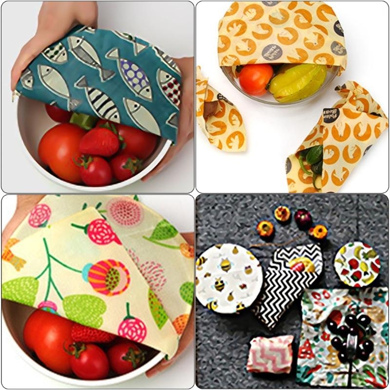 Beeswax Food Cover - Prático frescor mantendo conjunto pano cera