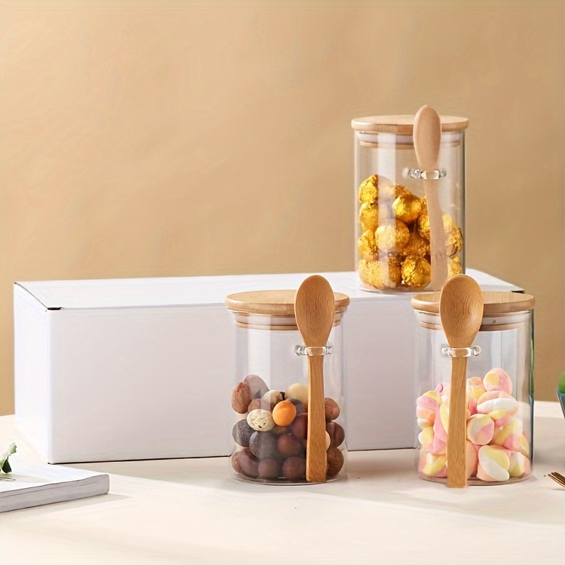 Bamboo Cutlery Travel - Frasco de doces de 280ml, frasco