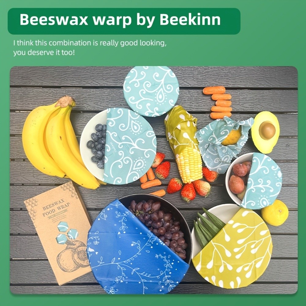 9 Peças de Papel de Cera de Ab - Beeswax Food Cover avaliação e preço