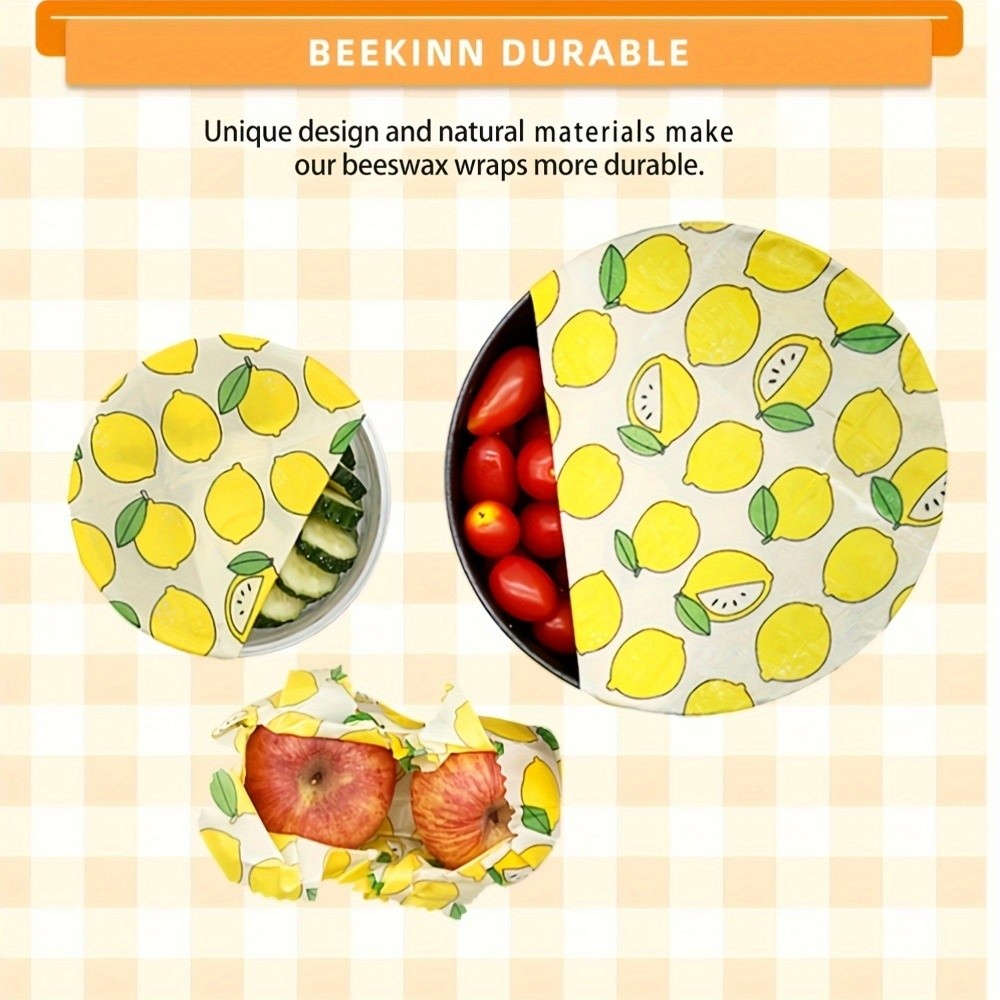 9 peças de embalagem de cera d - Beeswax Food Cover avaliação e preço